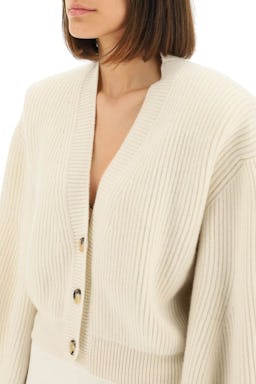 Magda Butrym Ribbed Cashmere Cardigan: additional image