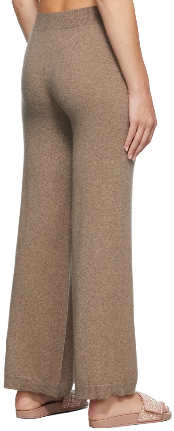 Beige Cashmere Lounge Pants: image 1