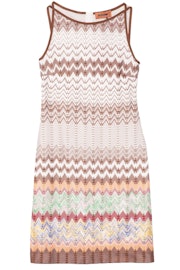 Sleeveless Knit Dress in Pastel Multicolor: image 1