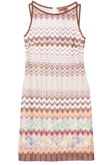 Sleeveless Knit Dress in Pastel Multicolor: image 1