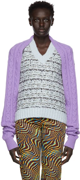 SSENSE Exclusive Purple Mariona Sweater: image 1
