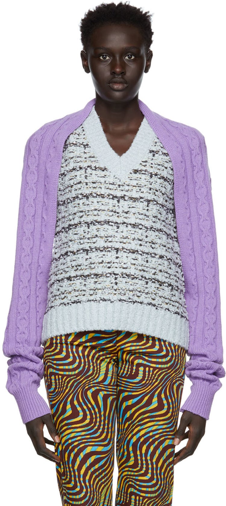 SSENSE Exclusive Purple Mariona Sweater: image 1