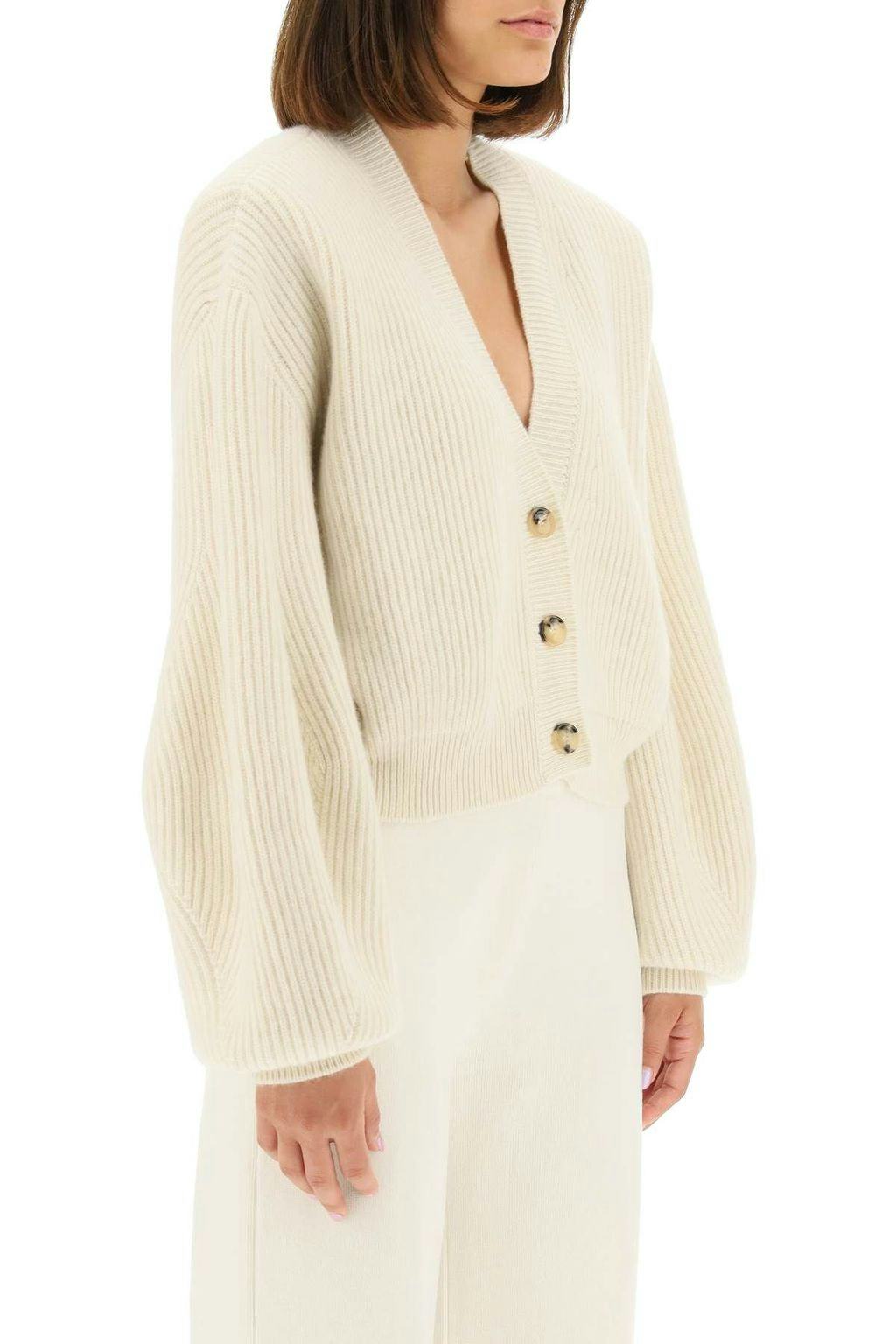 Magda Butrym Ribbed Cashmere Cardigan: image 1