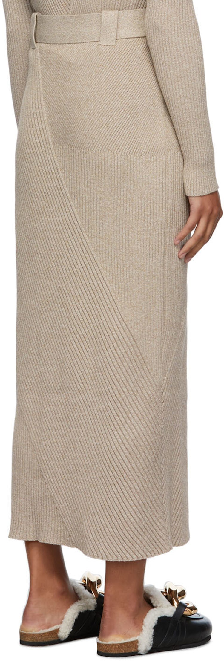 Beige Darla Mid-Length Skirt: additional image