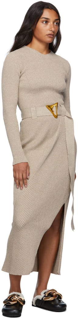 Beige Darla Mid-Length Skirt: additional image