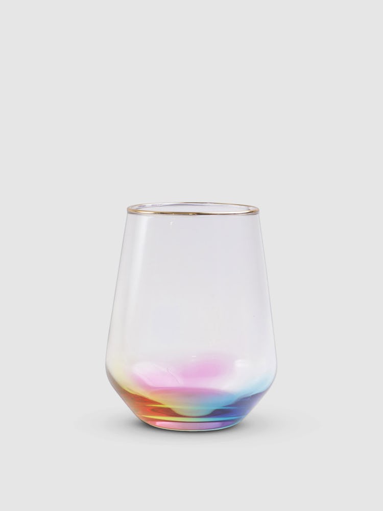 Rainbow Stemless Wine Glass: image 1