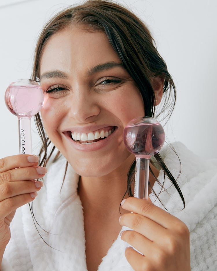 Pink Ice Globe Facial Massager: additional image