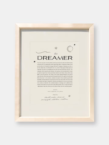 The Dreamer Art Print: image 1