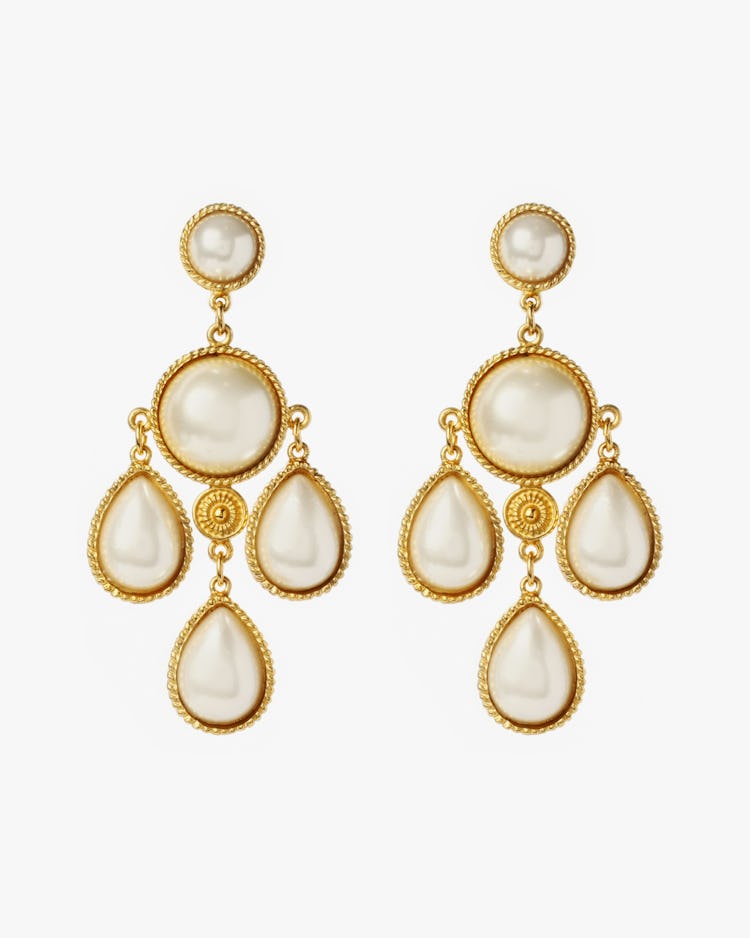 Pearl Chandelier Earrings: image 1