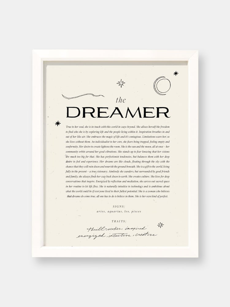 The Dreamer Art Print: additional image