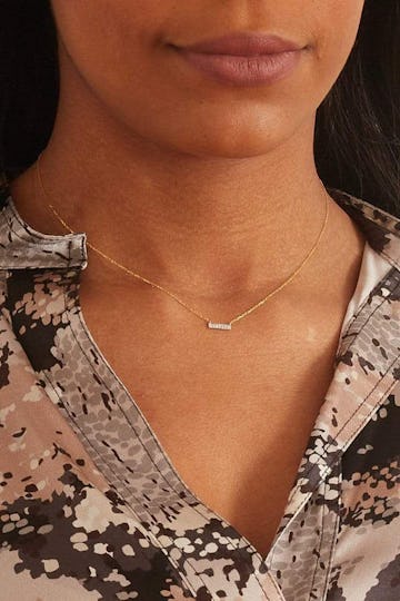 Sylvie Rose Bar Necklace in Yellow Gold: image 1