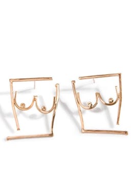 Free The Nips Earrings: additional image