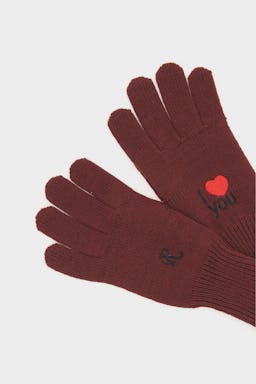 Raf Simons Wool Gloves I Love You: additional image