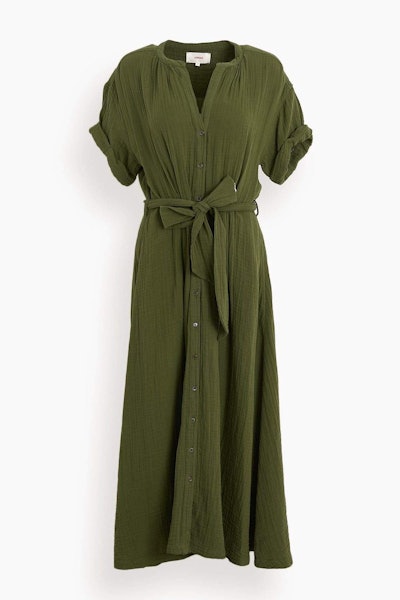 Cate Dress in Olive Surplus: image 1