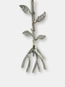 Silver Tree Hurricane Candle Holder: additional image
