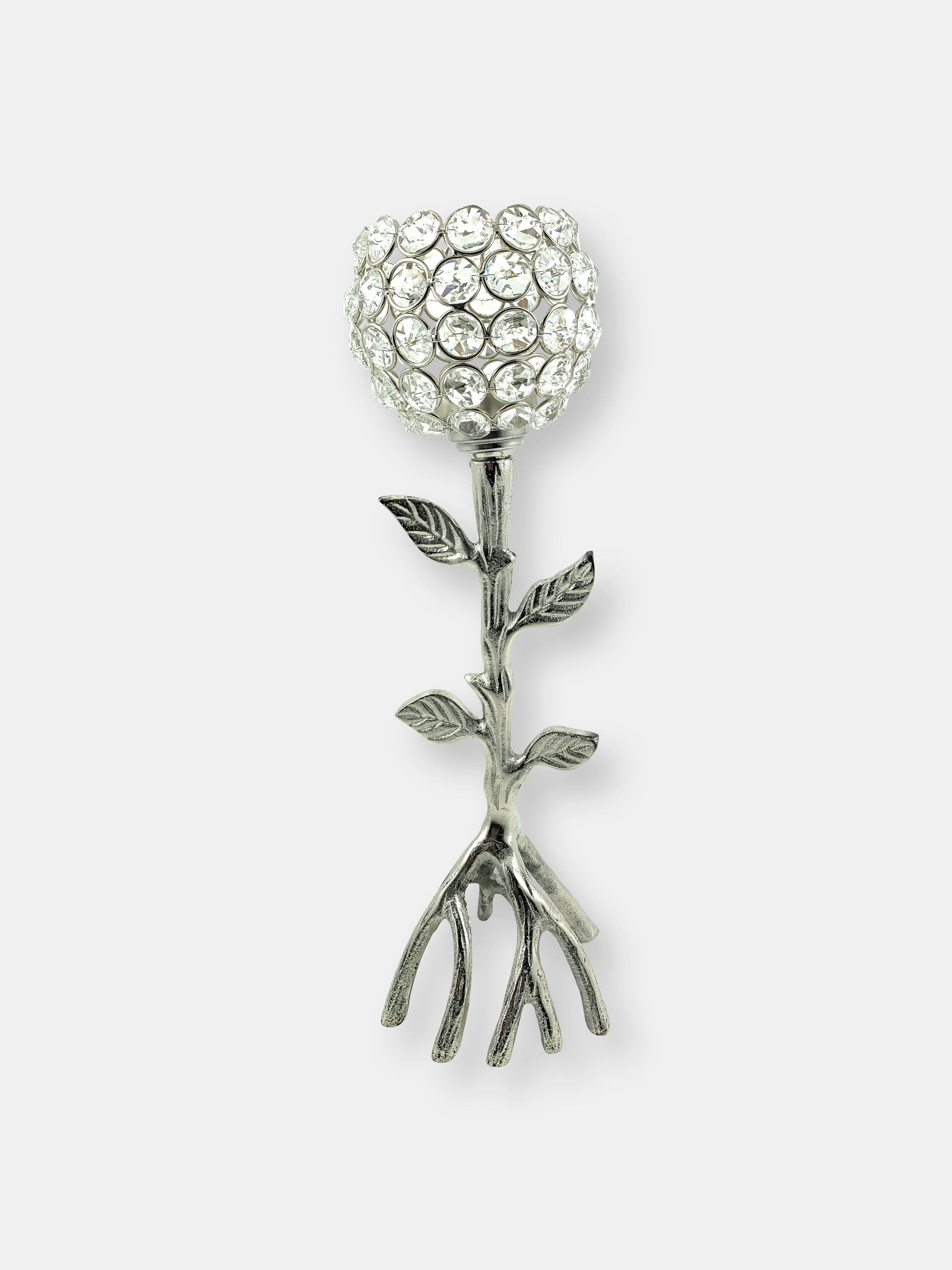 Silver Tree Hurricane Candle Holder: image 1