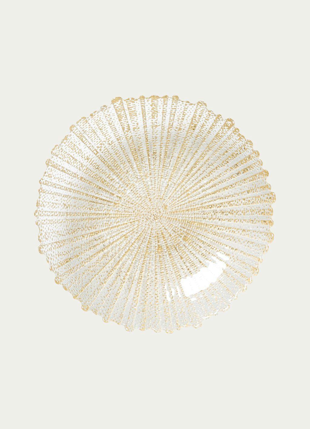 Rufolo Glass Gold Large Serving Bowl: image 1