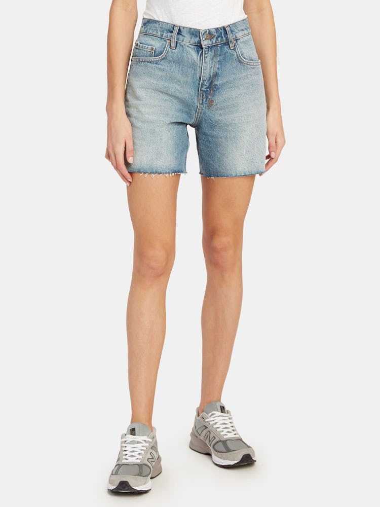 Racer High Rise Cutoff Shorts: additional image