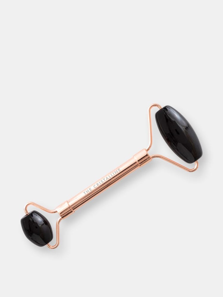 Obsidian Metal Handle Facial Roller: image 1