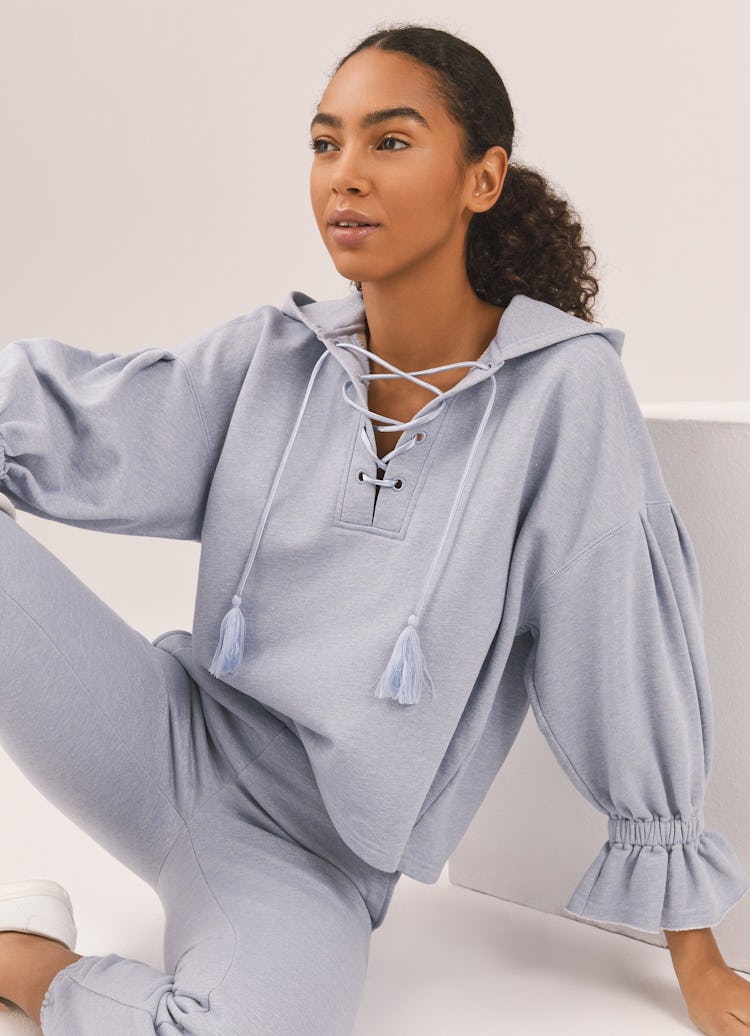 Sophia Lace-Up Hoodie: additional image