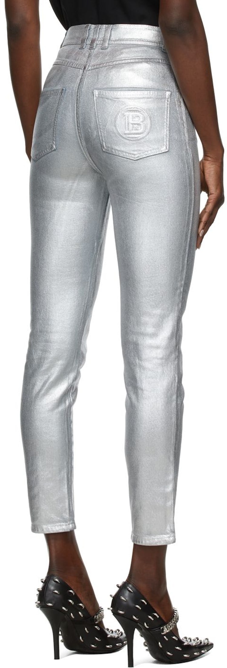 Silver Slim Jeans: additional image