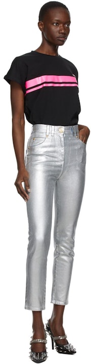 Silver Slim Jeans: image 1