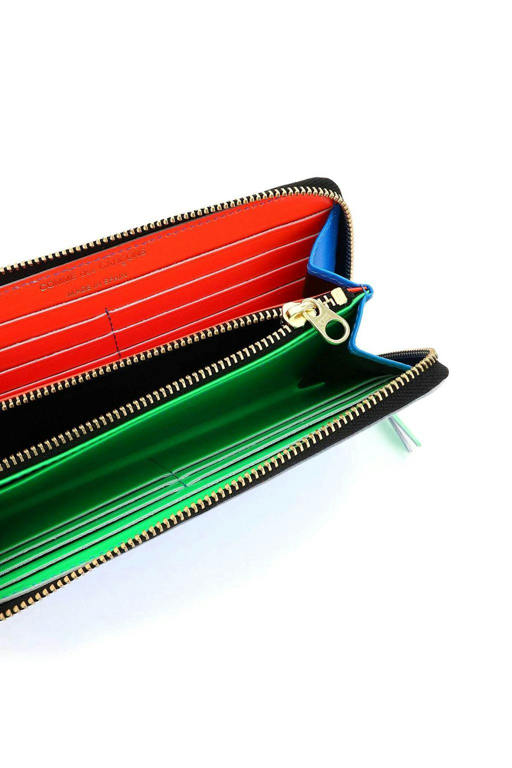 Comme Des Garcons Wallet Super Fluo Zip Around Wallet: image 1