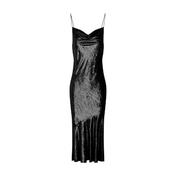 Lolita Metallic Velvet Midi-Dress: image 1