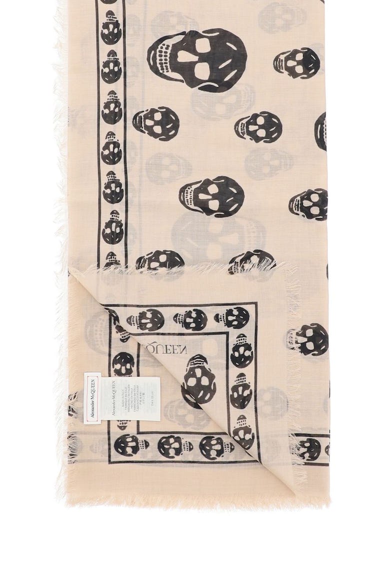 Alexander Mcqueen Skull Scarf: image 1