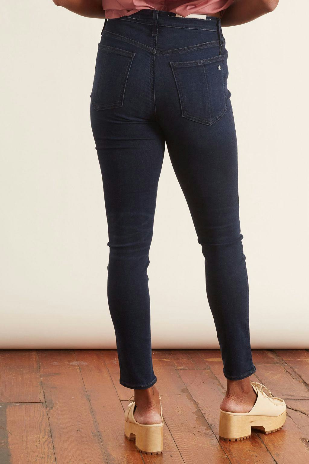 Nina High Rise Ankle Skinny in Viola: image 1