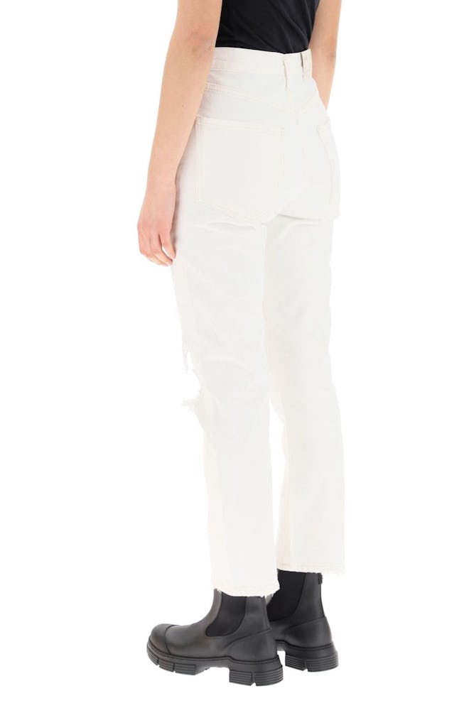 Agolde Riley High Rise Straight Crop Jeans: image 1
