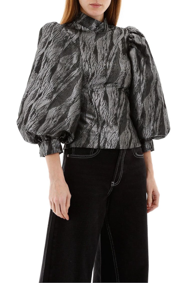 Ganni Jacquard Top: image 1