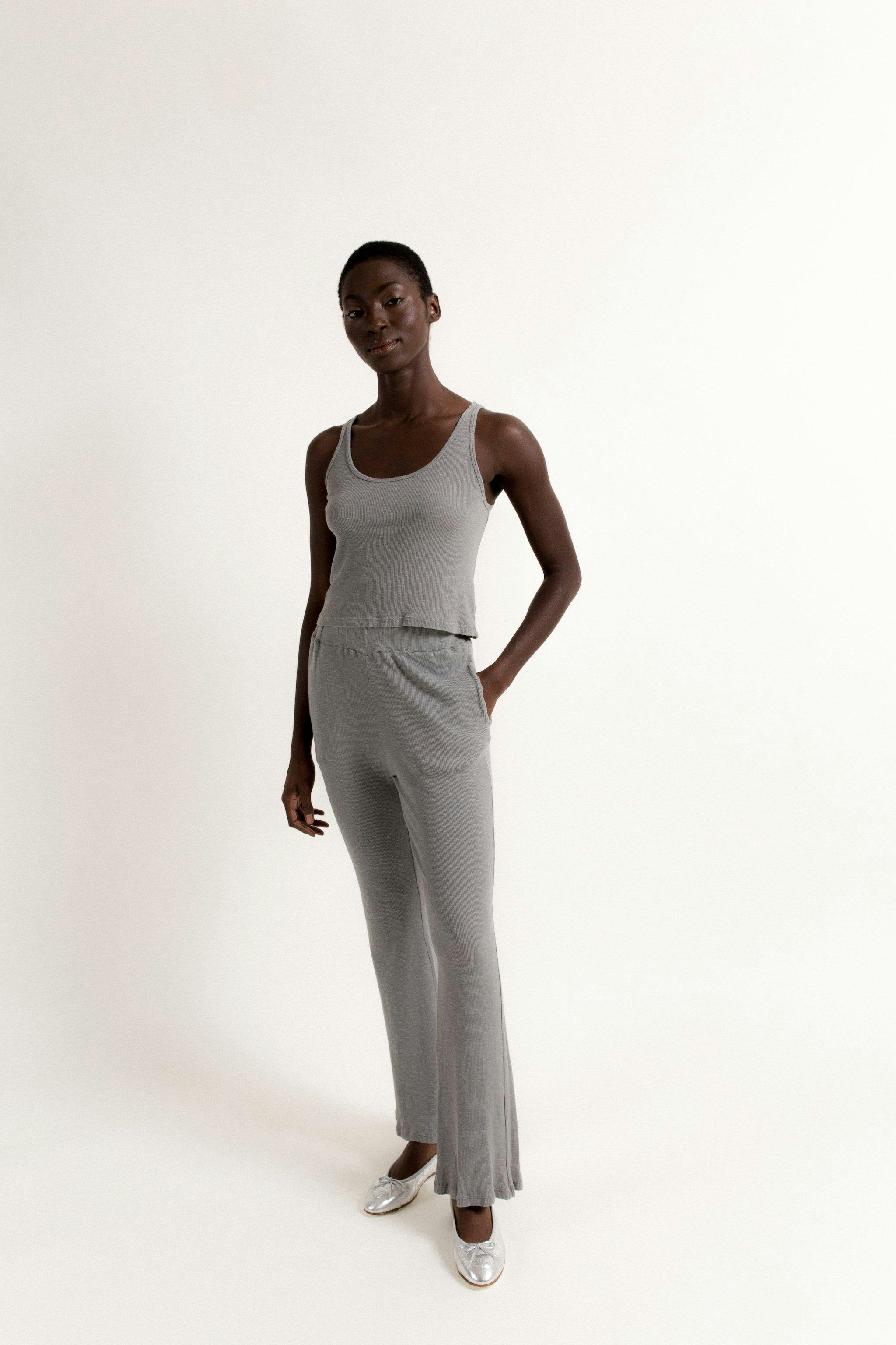 Rib Tank - Light Grey: image 1