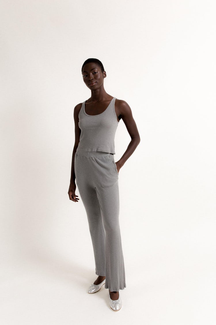 Rib Tank - Light Grey: image 1