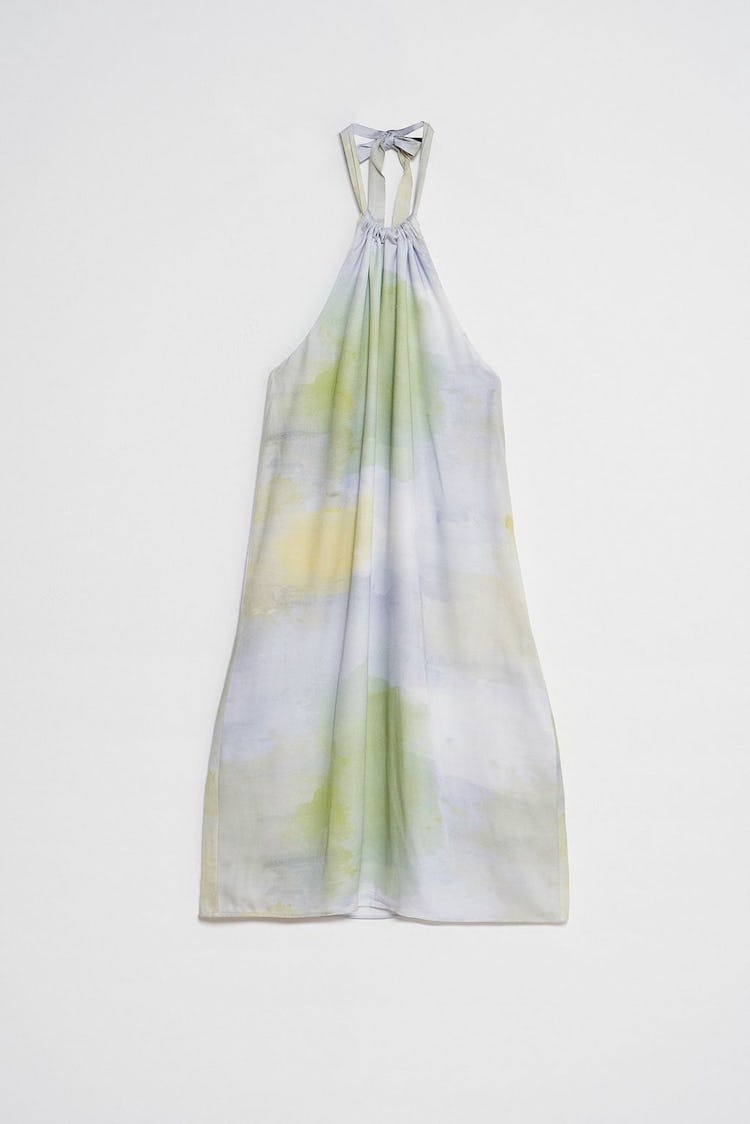 Tie Halterneck Mini Dress: image 1