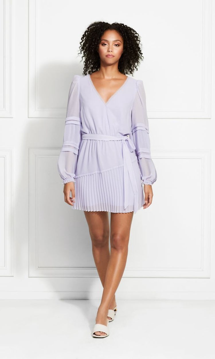 Raquel Dobby Chiffon Mini Dress: image 1