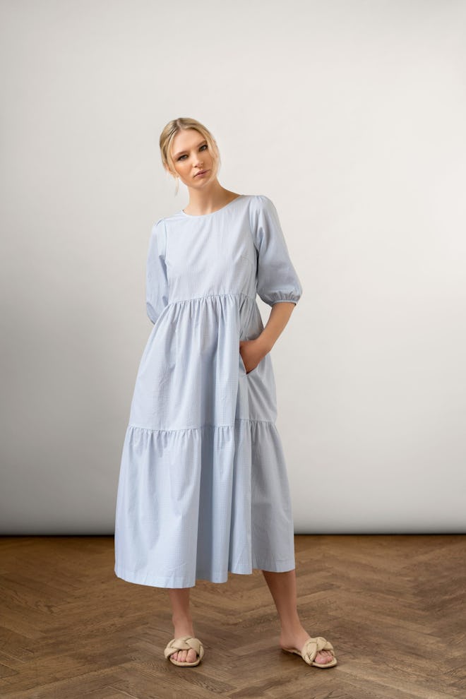 Bon Cotton Dress Blue: image 1