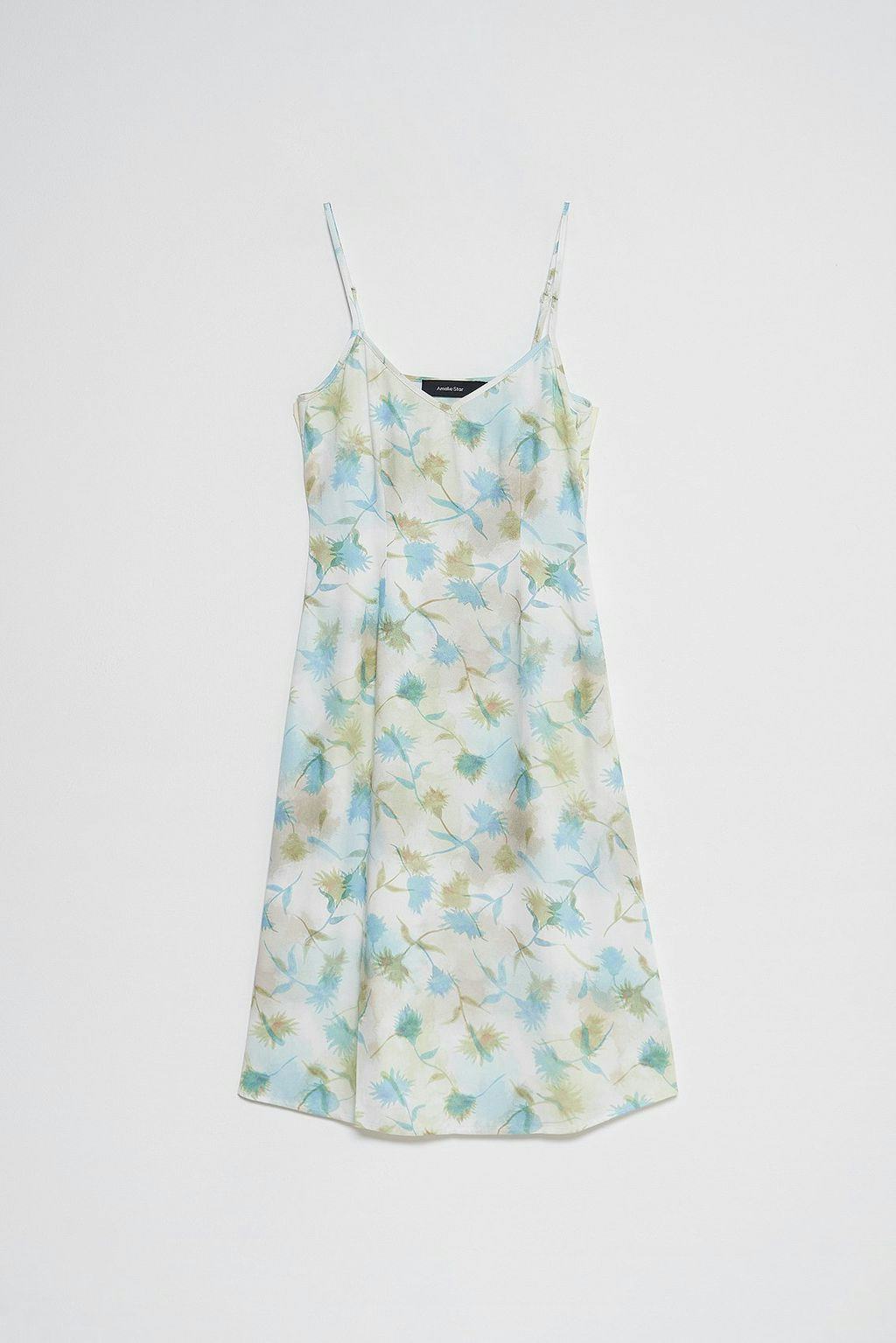 Spaghetti Strap Midi Dress: image 1