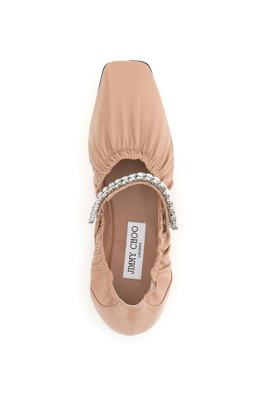 Jimmy Choo Gai Flat Ballerinas Crystal Bracelet: image 1