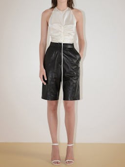 Ruched Silk Camisole Top: image 1