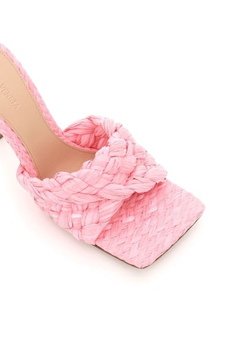 Bottega Veneta Stretch Raffia Mules: image 1