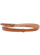 Brown logo leather wrap belt: image 1