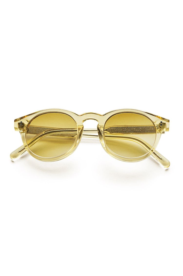 #003 Clear Sunglasses in Yellow: image 1