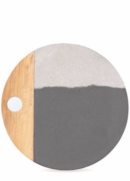 Maxi Afriyie Concrete Platter in Black and White: image 1