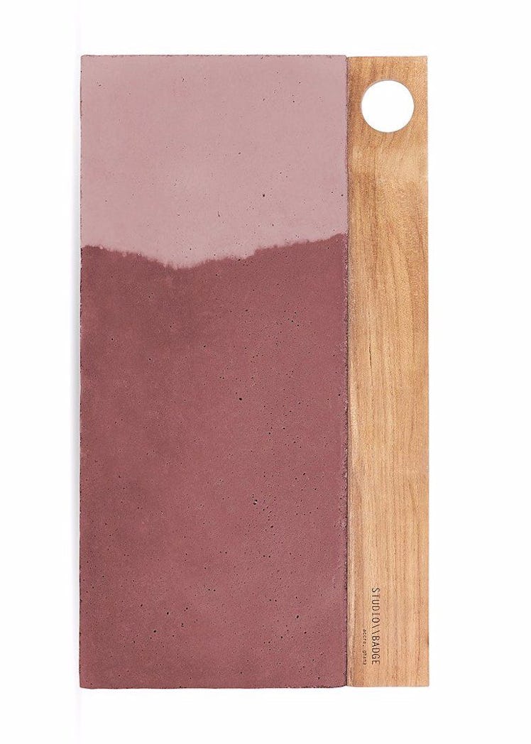 Aitch Concrete Platter in Dusty Rose Tones: image 1