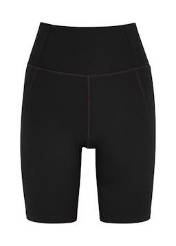High-Rise Bike black shorts: image 1