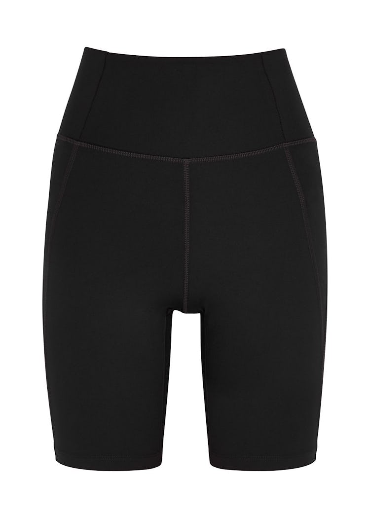 High-Rise Bike black shorts: image 1