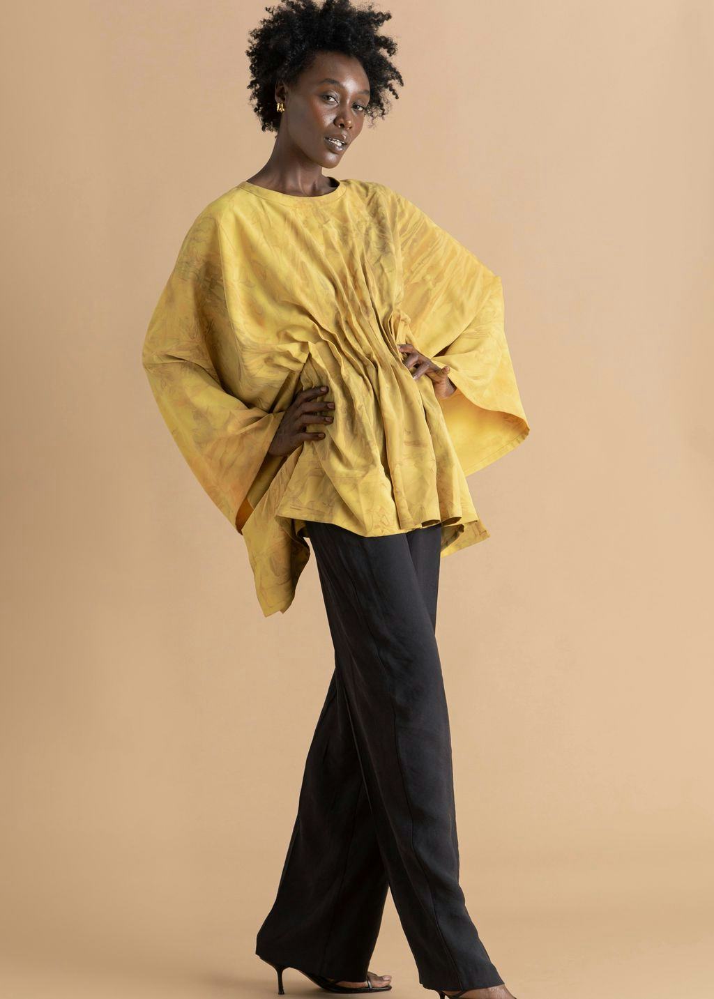 Accordion Long Sleeve Top: image 1