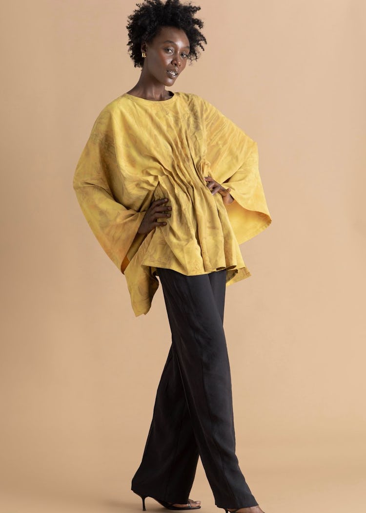 Accordion Long Sleeve Top: image 1