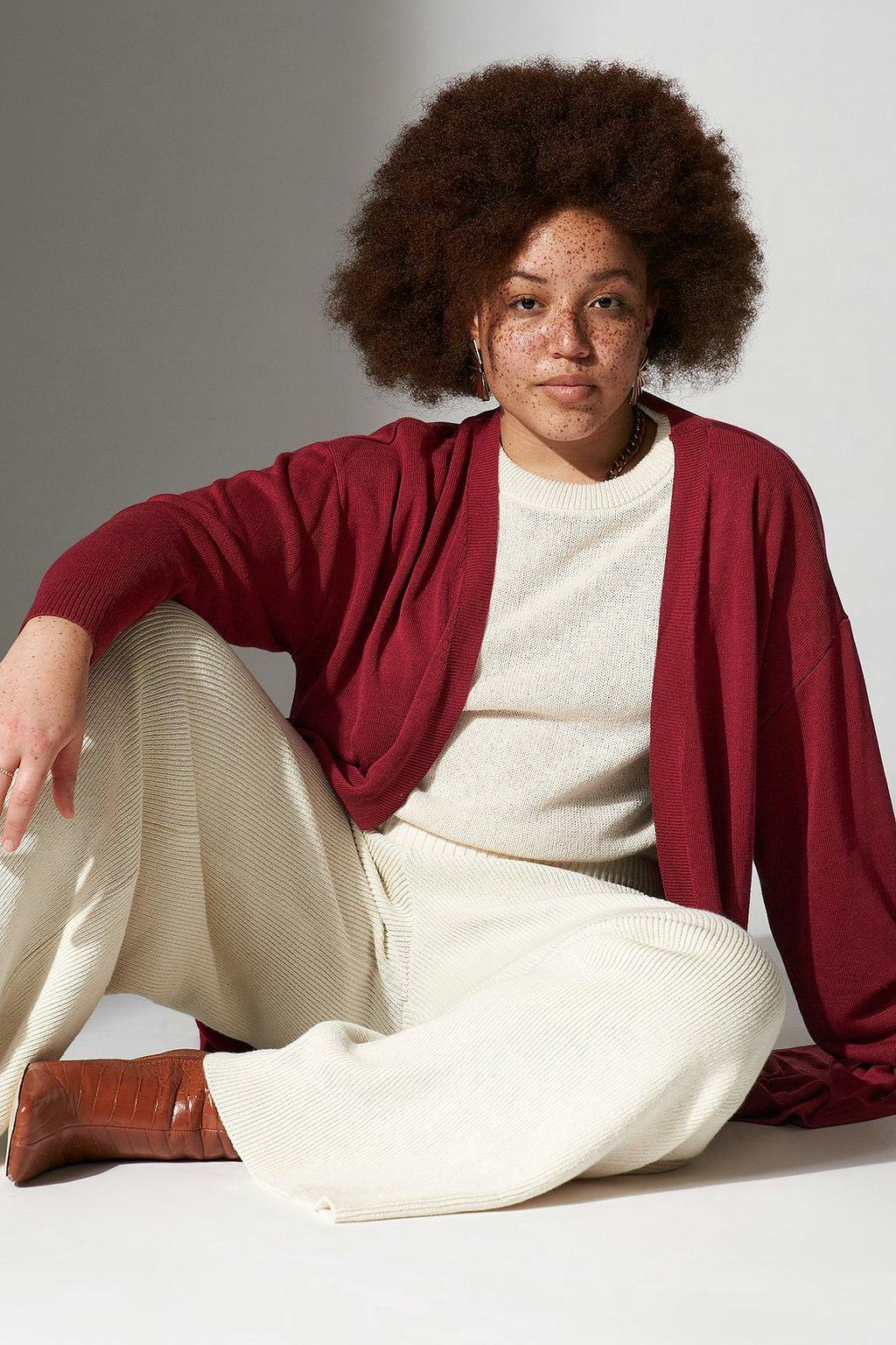 Uneven Hem Longline Cardigan: image 1